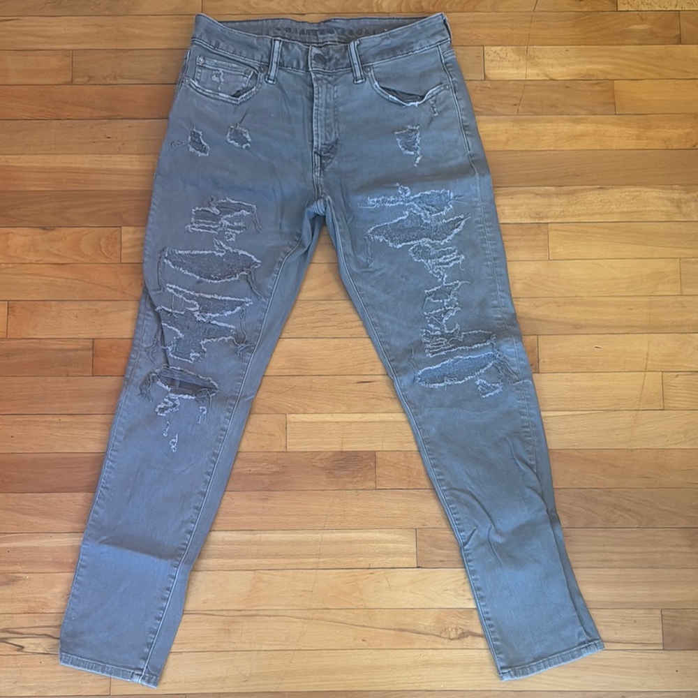 American Eagle Outfitters Skinny Jeans - Distressed Gray
